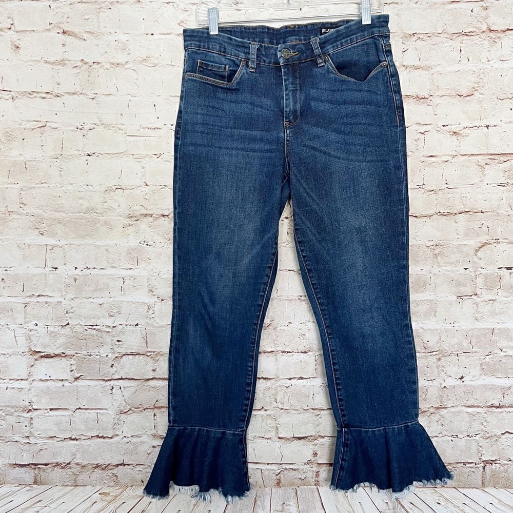 Blank NYC bell hem cropped jeans